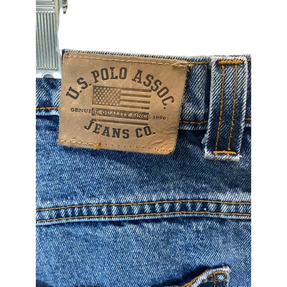 Vintage US POLO ASSOC JEANS CO Mens 38x30 Baggy Hip Hop Skater Grunge Blue Y2K - Picture 12 of 13